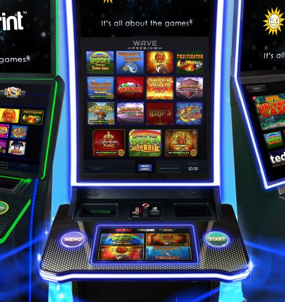 Digital pub gaming machine facia